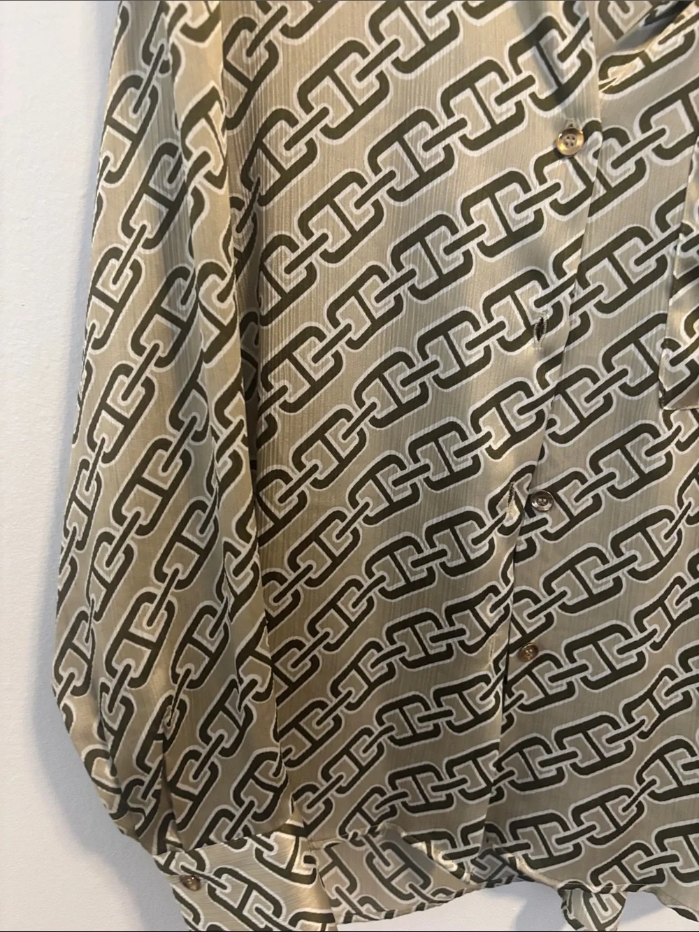 Zara Chain-Print Button-Up Shirt - Picture 5 of 5